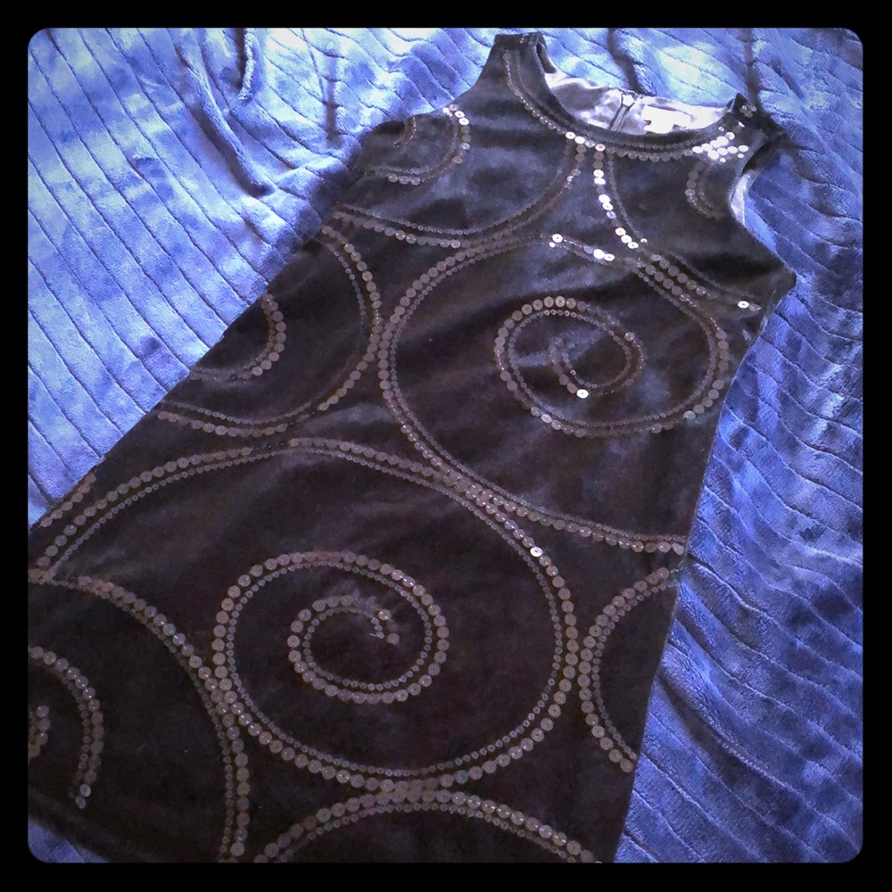 Black Velvet Mod Sheath Dress‎ Children’s Place 6x/7